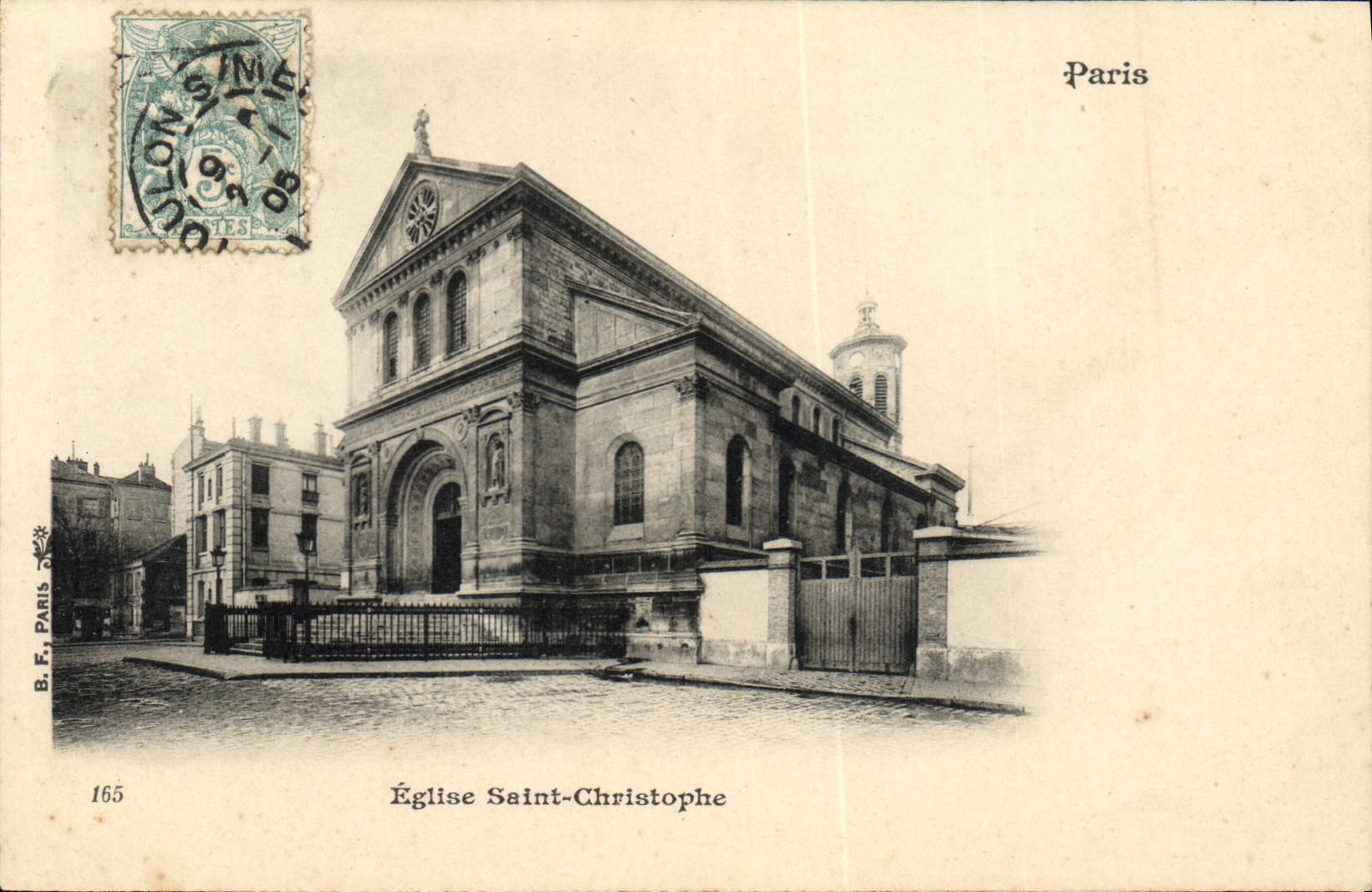 CPA Paris Eglise Saint Christophe 