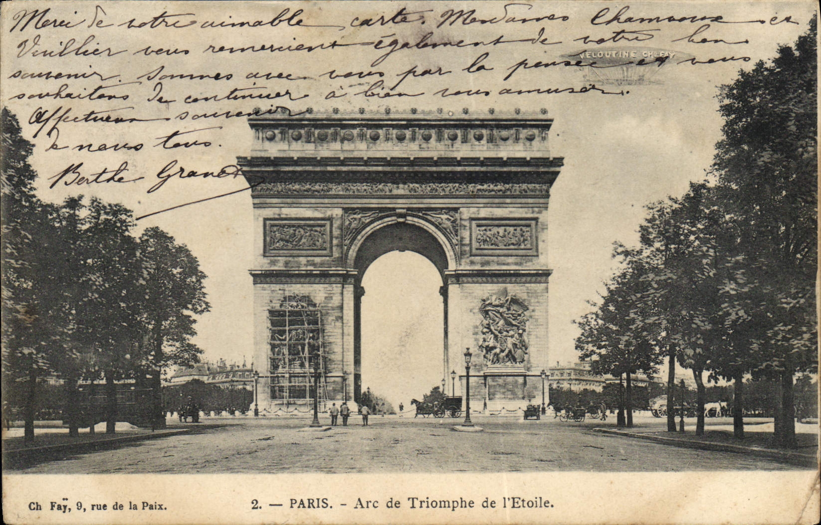 CPA Paris Arc de Triomphe de l'Etoile 