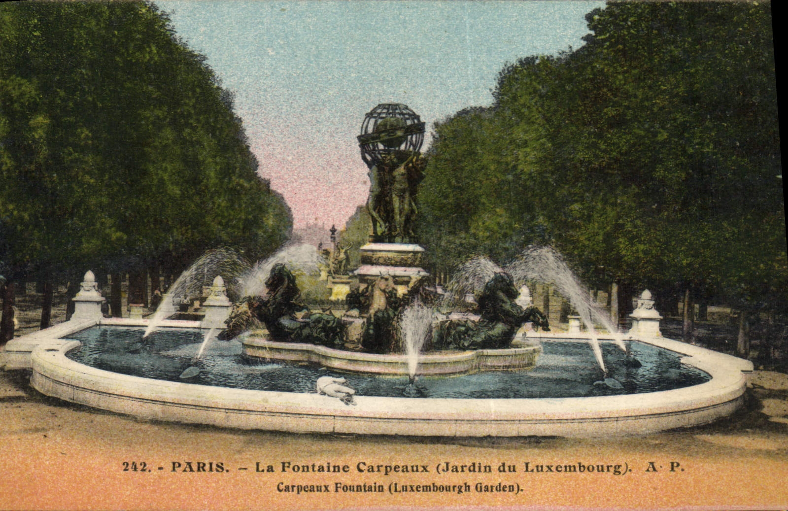 CPA Paris la Fontaine Carpeaux jardin du Luxembourg 