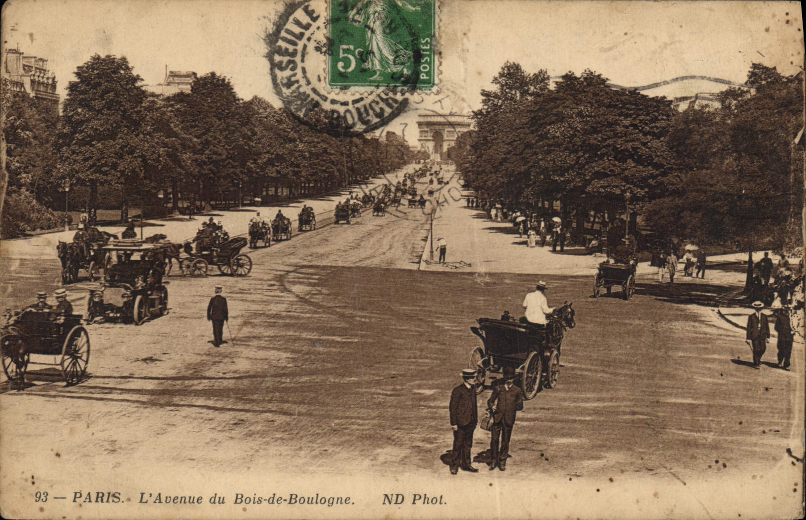CPA Paris l'Avenue du Bois de Boulogne 