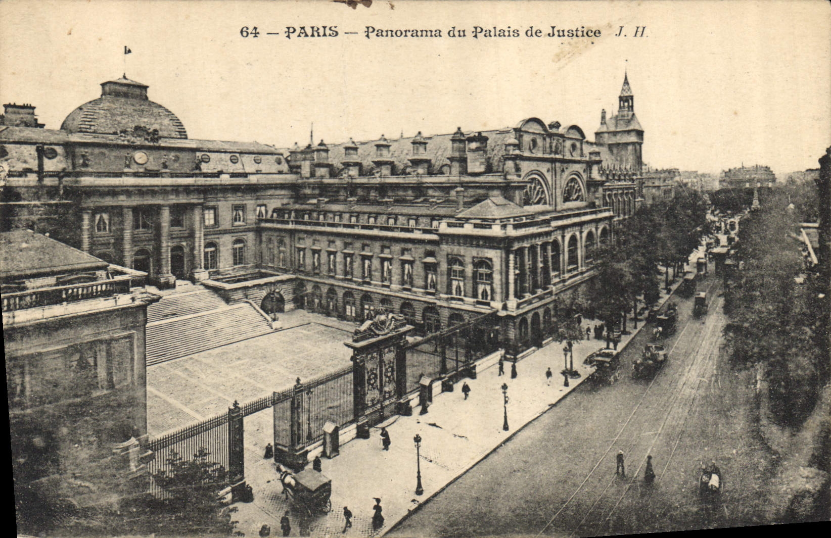 CPA Paris Panorama du Palais de Justice 