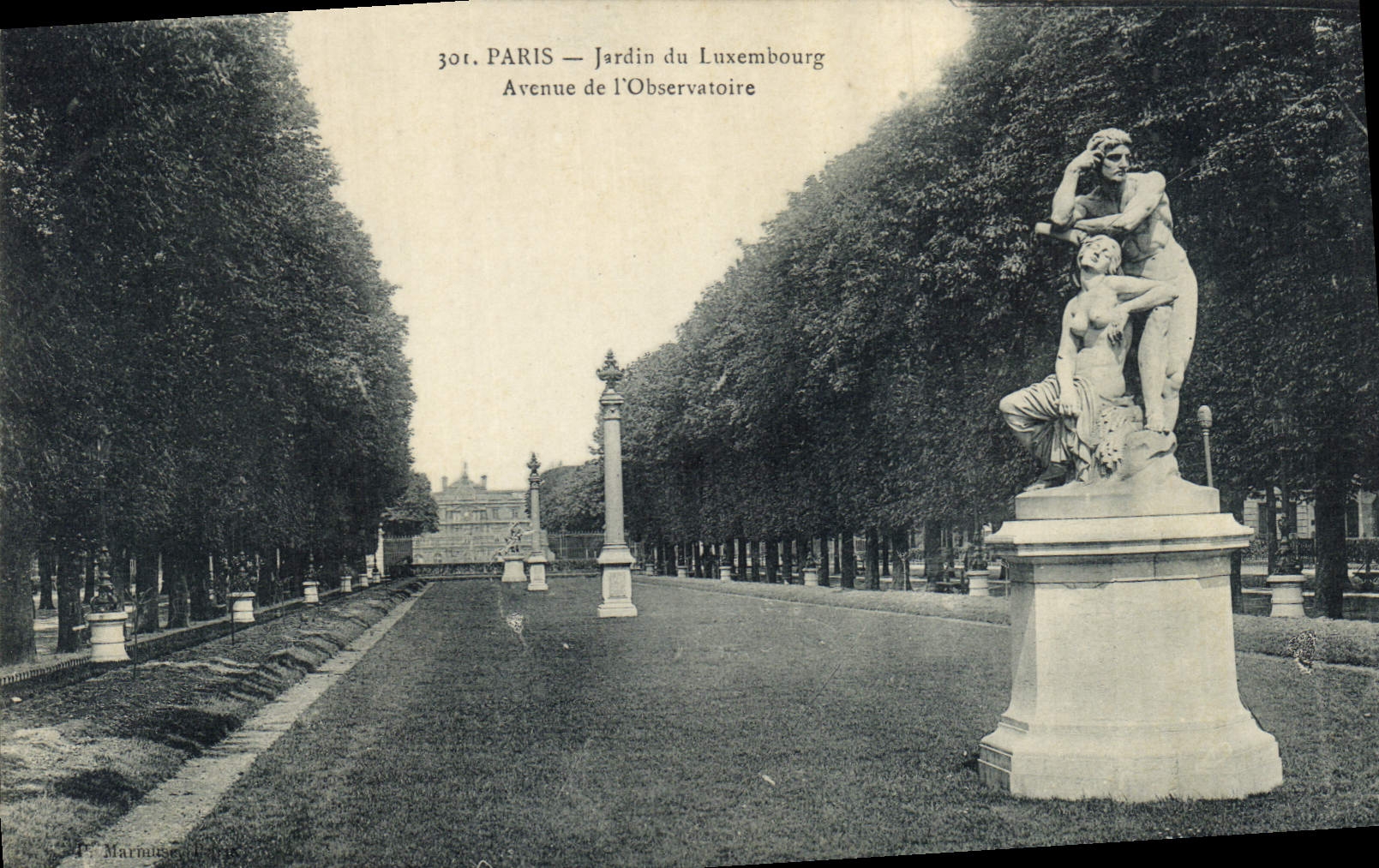 CPA Paris Jardin du Luxembourg Avenue de l'Observatoire 