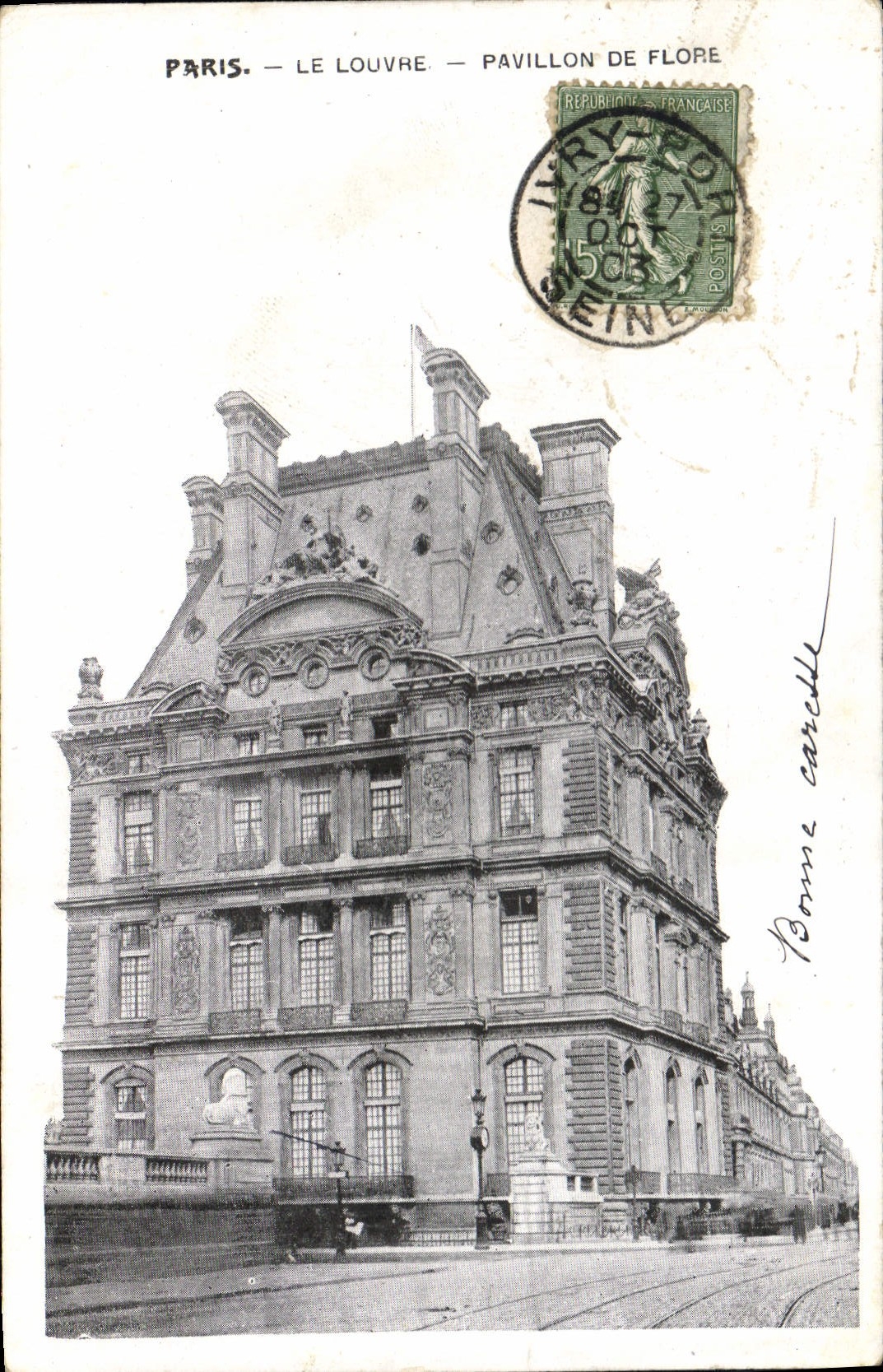 CPA Paris Le Louvre Pavillon de Flore 