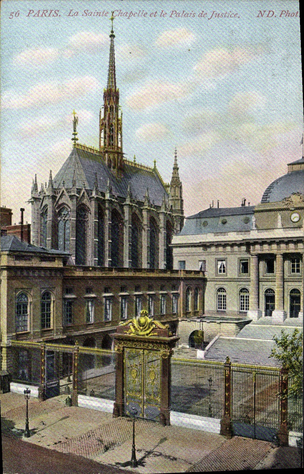 CPA Paris La Sainte Chapelle et le Palais de Justice