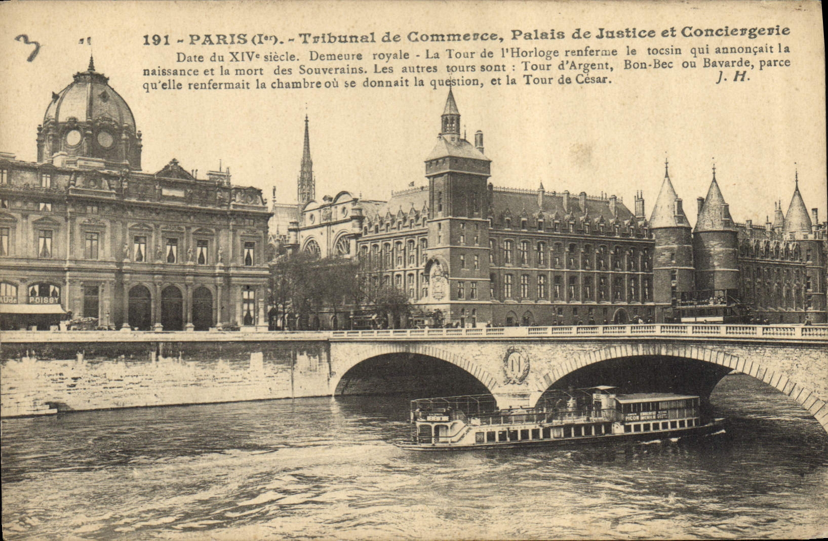 CPA Paris Ier Tribunal de Commerce Palais de Justice et Conciergerie 