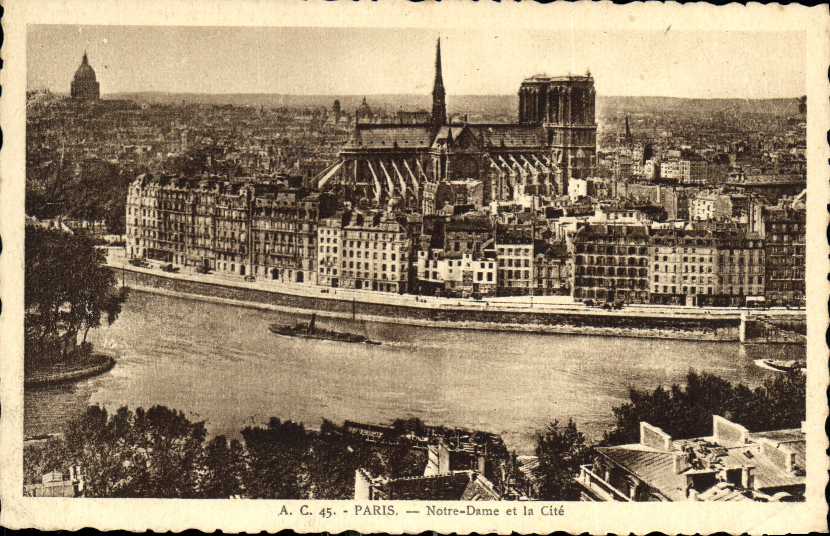 CPA Paris Notre Dame et le Cite