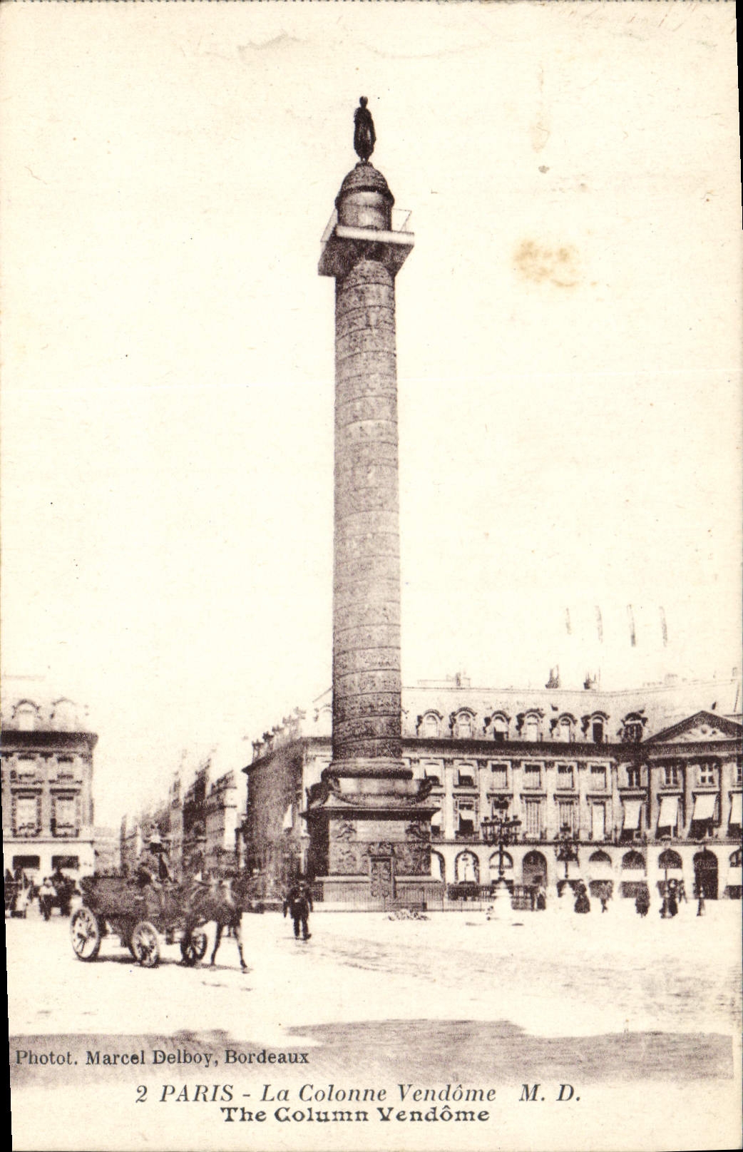 CPA Paris La Colonne Vendome 