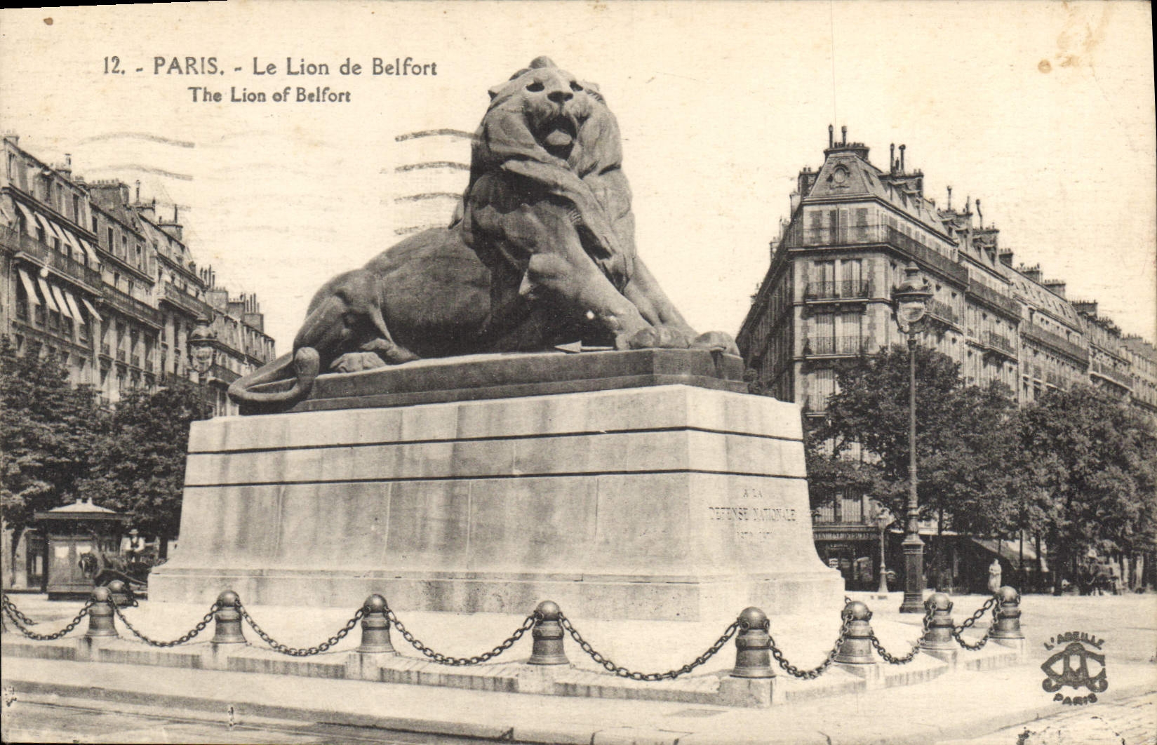 CPA Paris le Lion de Belfort 