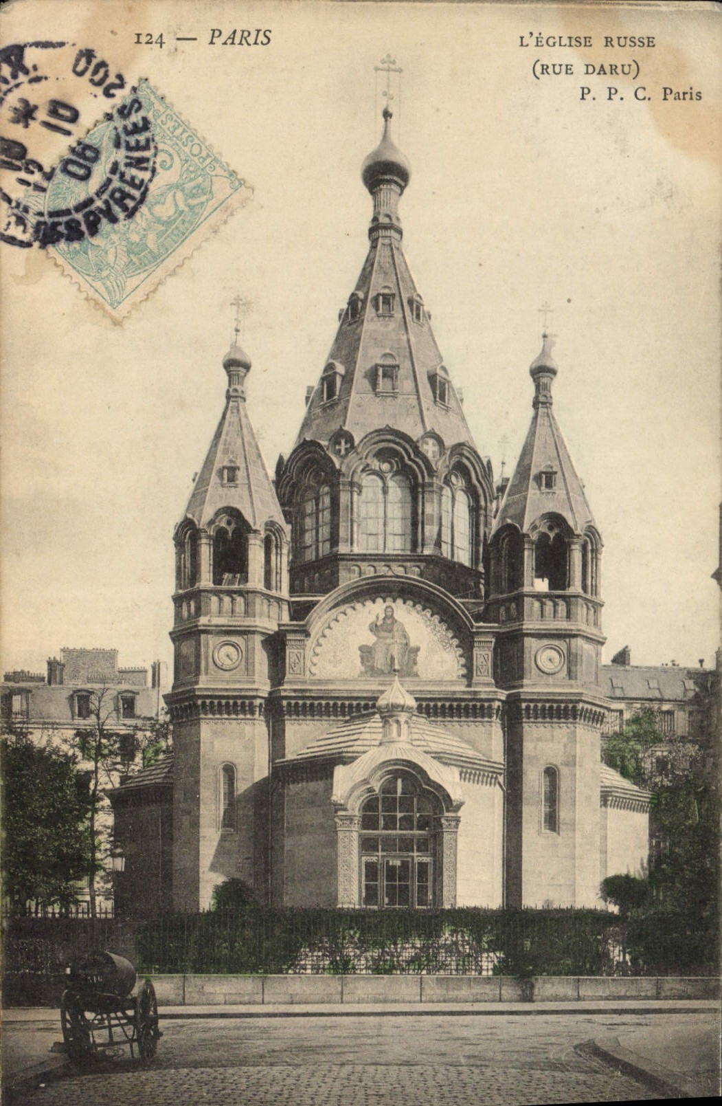 CPA Paris l'eglise Russe Rue Daru Russie Russia