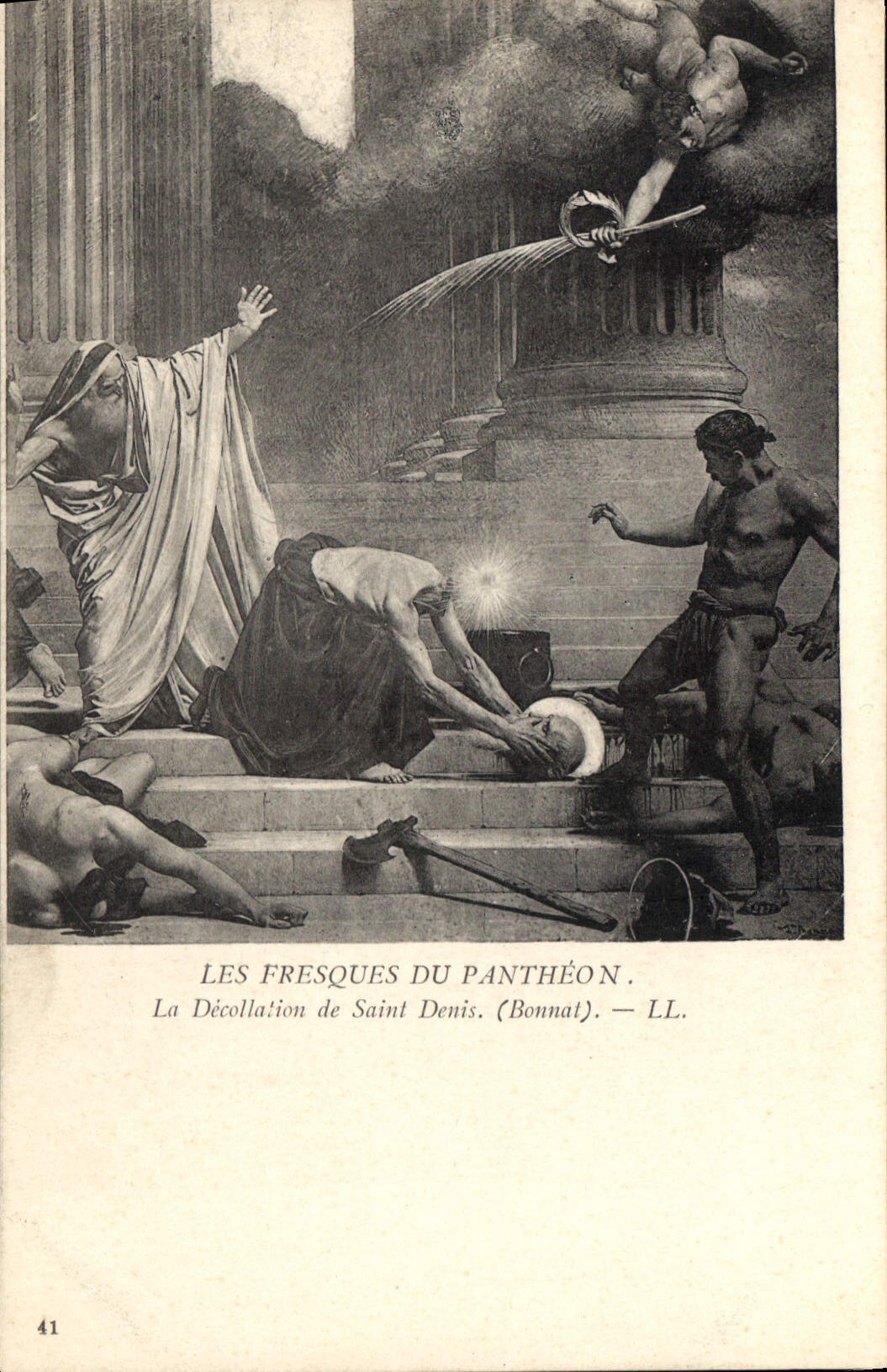CPA Les Fresques du Pantheon la Decollation de Saint Denis Bonnal
