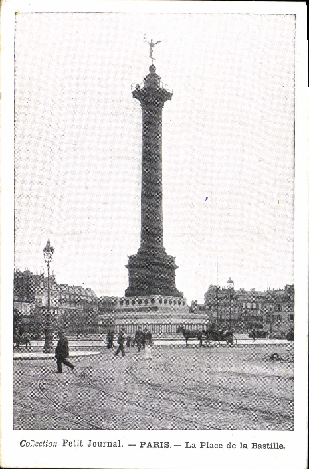 CPA Collection Petit Journal Paris la place de la Bastille 