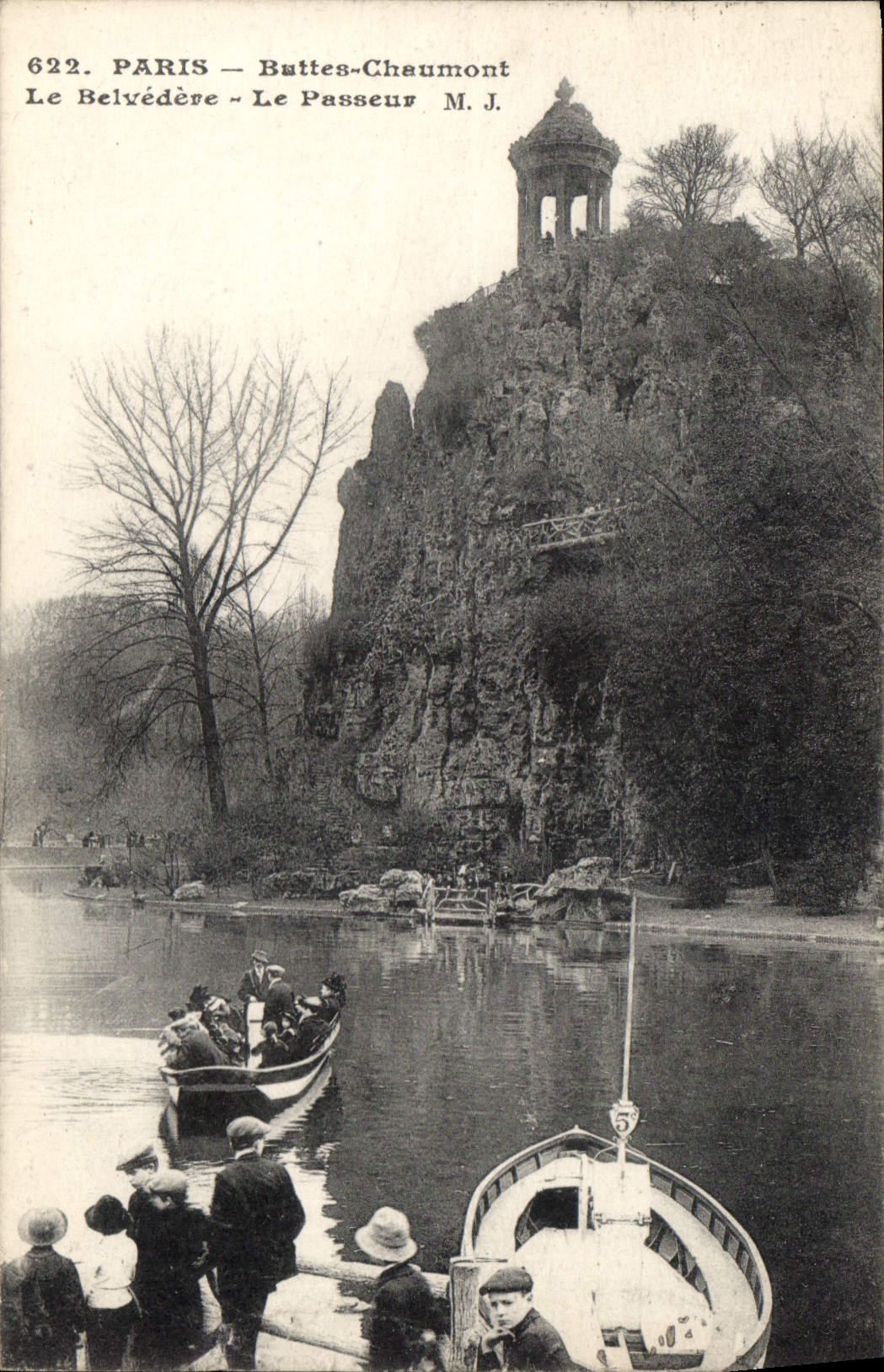 CPA Paris Buttes Chaumont le Belvedere le Passeur 
