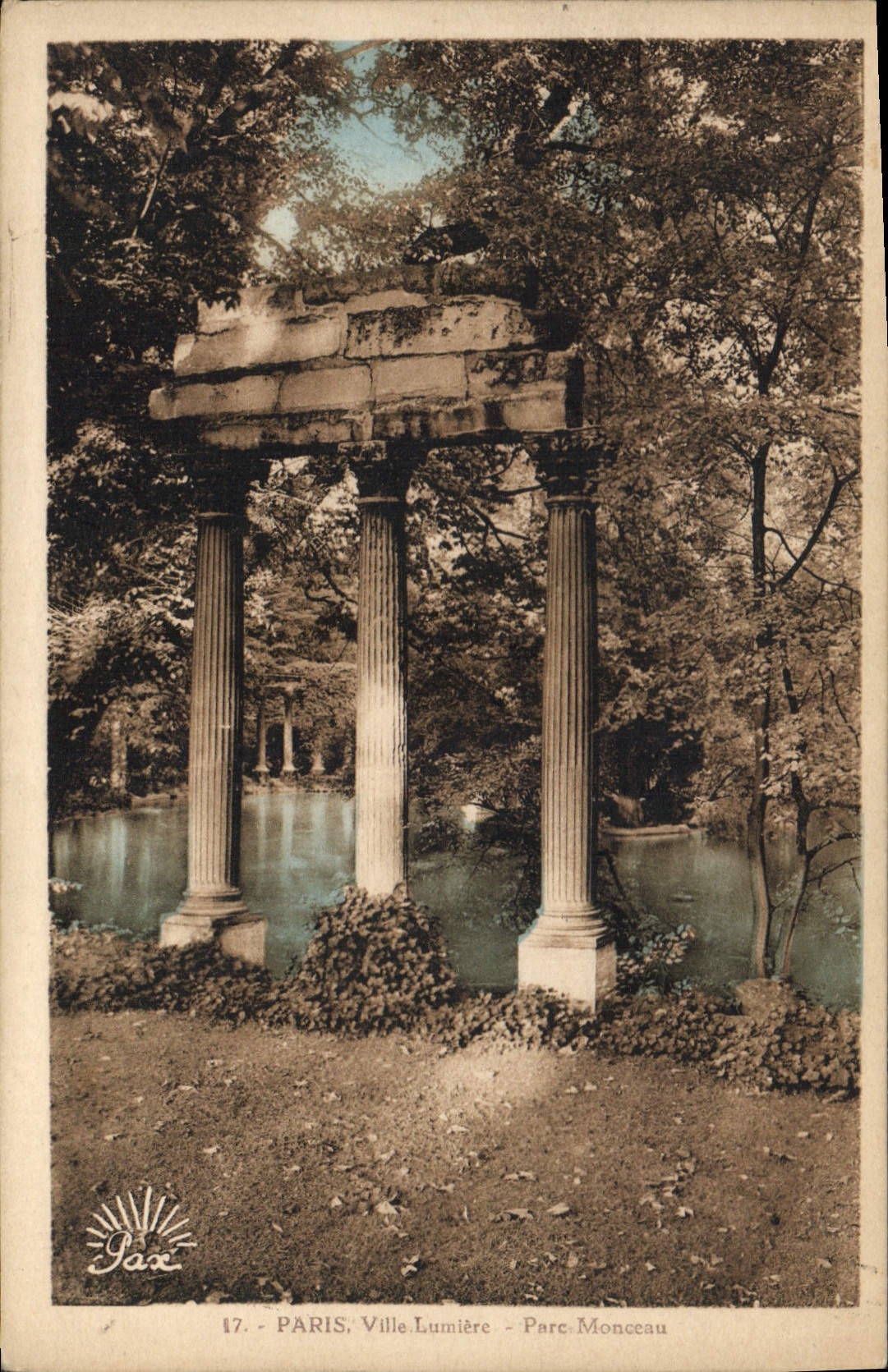 CPA Paris Ville Lumiere Parc Monceau 