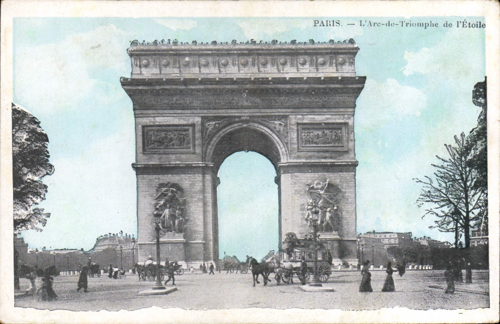 CPA Paris l'Arc de Triomphe de l'Etoile 