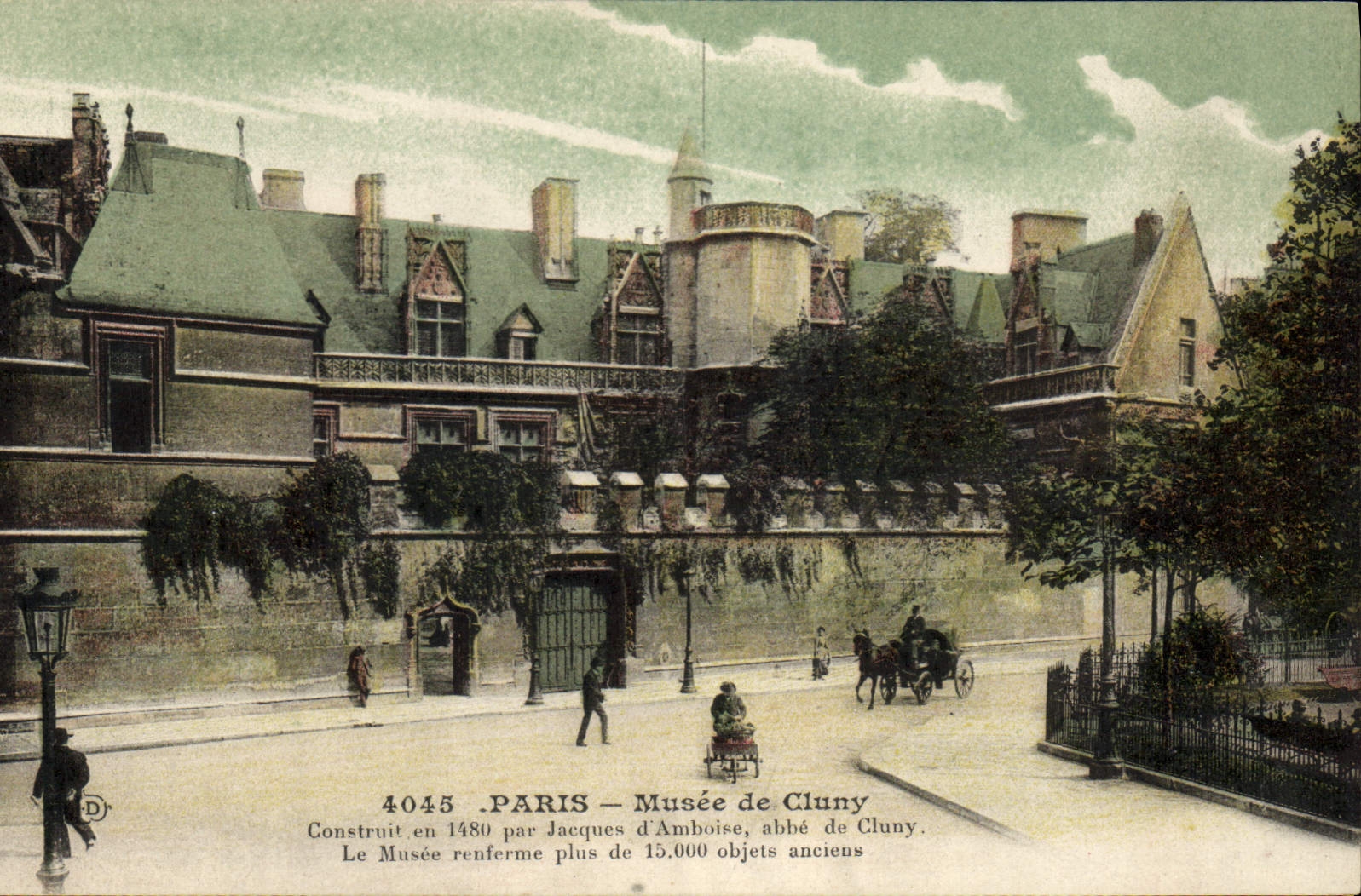 CPA Paris Musee de Cluny construit en 1480 Jacques d'Amboise abbe de Cluny 