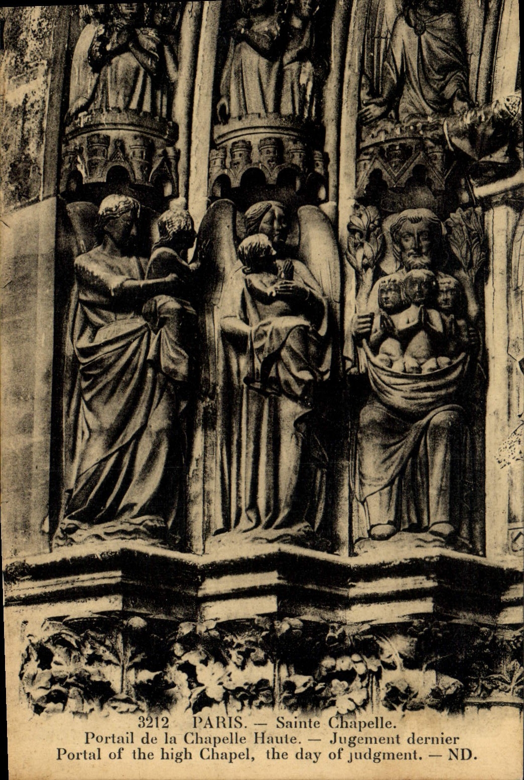 CPA Paris Sainte Chapelle Portail de la Chapelle Haute Jugement dernier 