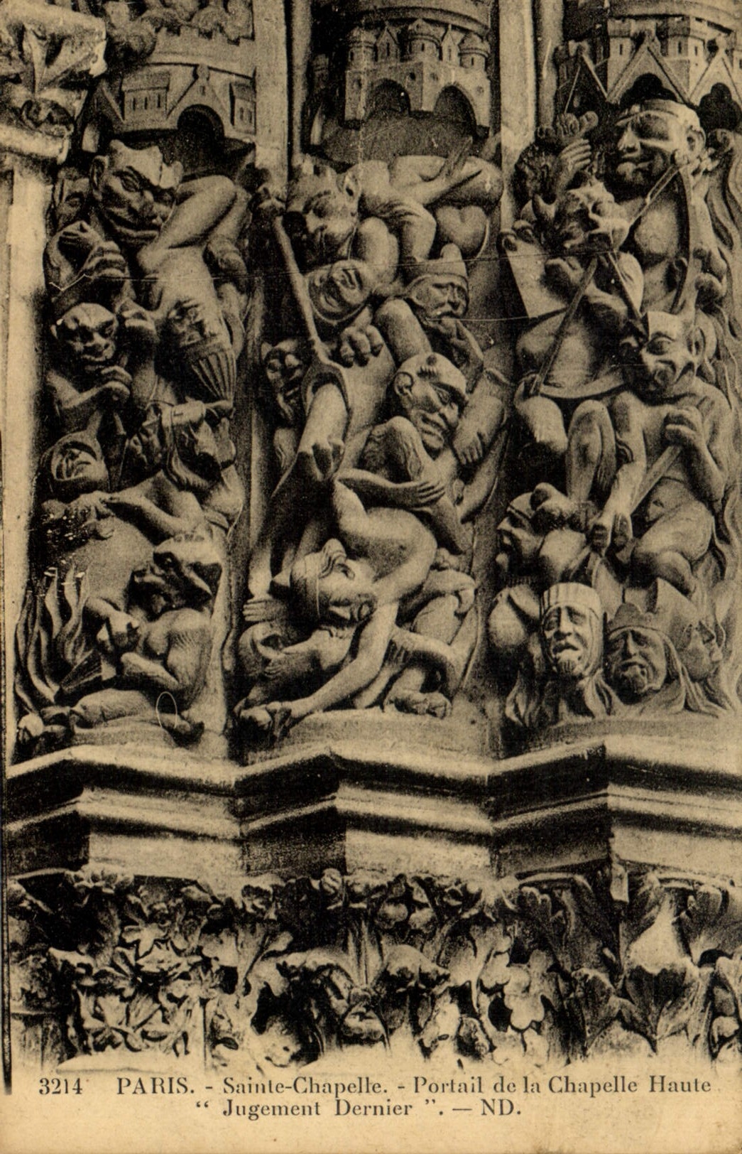 CPA Paris Sainte Chapelle Portail de la Chapelle Haute Jugement Dernier 