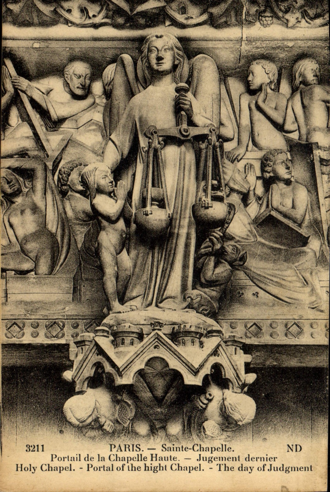 CPA Paris Sainte Chapelle Portail de la Chapelle Haute Jugement dernier 