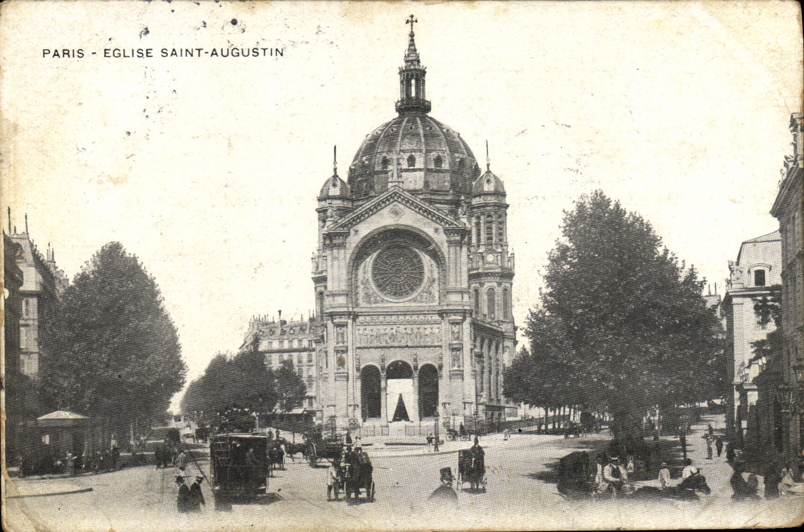 CPA Paris Eglise Saint Augustin 