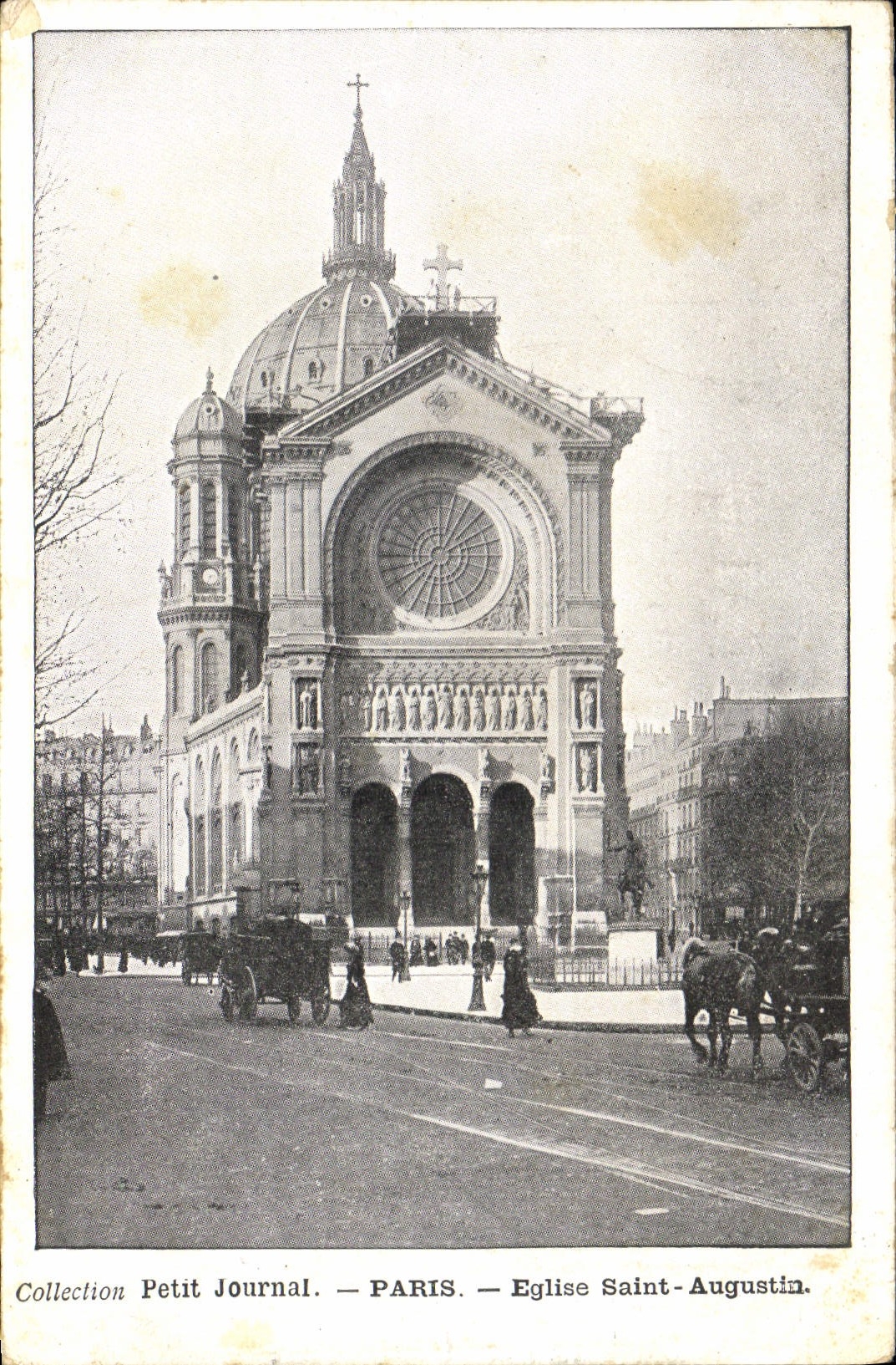 CPA Collection Petit Journal Paris Eglise Saint Augustin