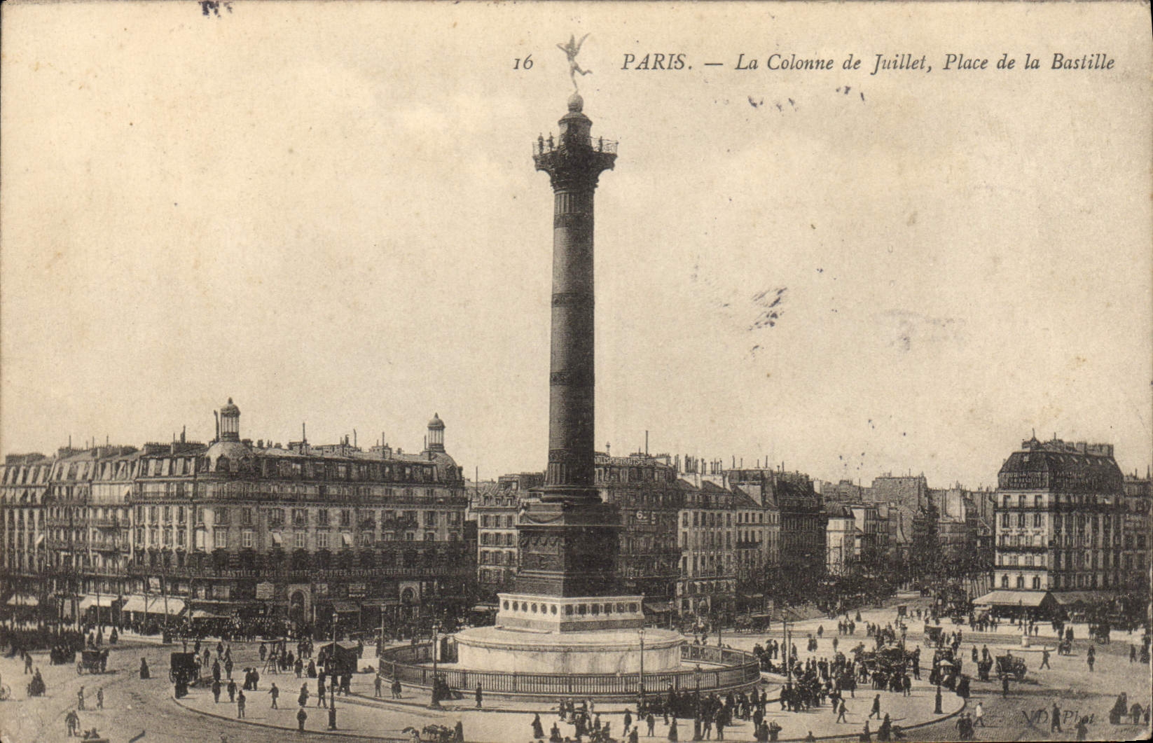 CPA Paris La Colonne de Juillet Place de la Bastille 