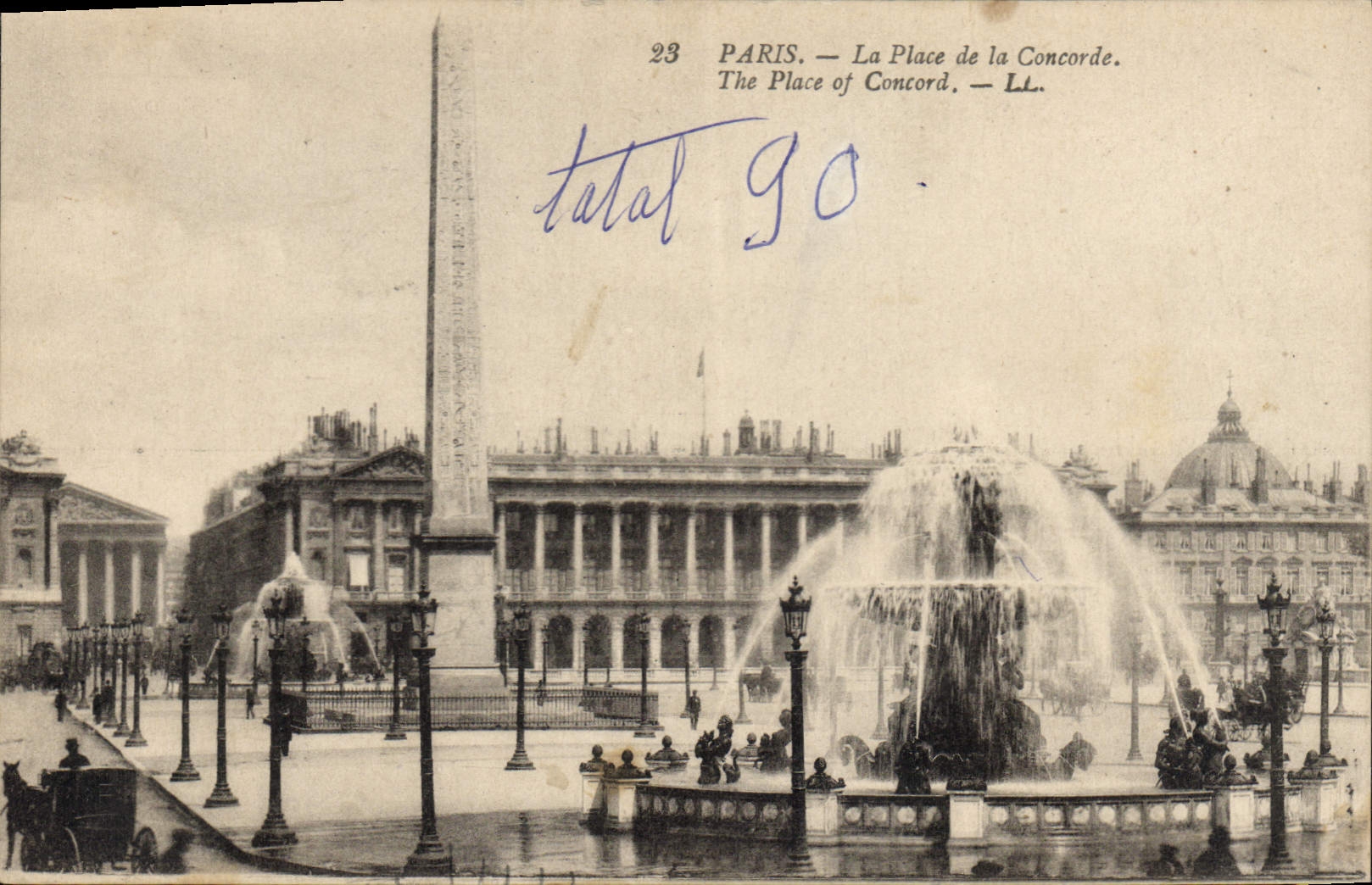CPA Paris La Place de la Concorde 