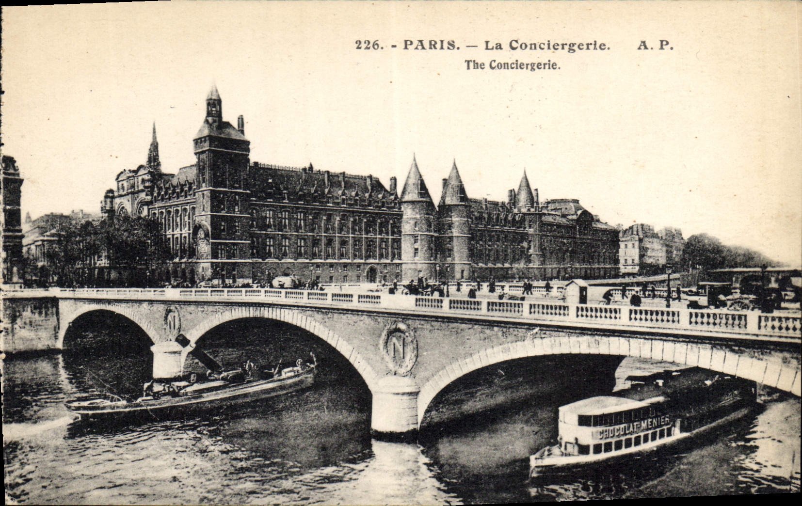 CPA Paris La Conciergerie Bateaux