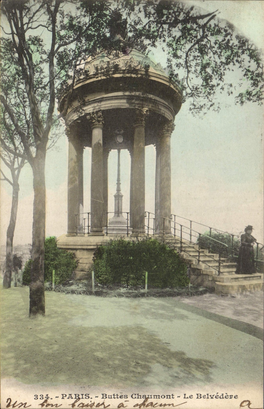 CPA Paris Buttes Chamunot Le Belvedere 