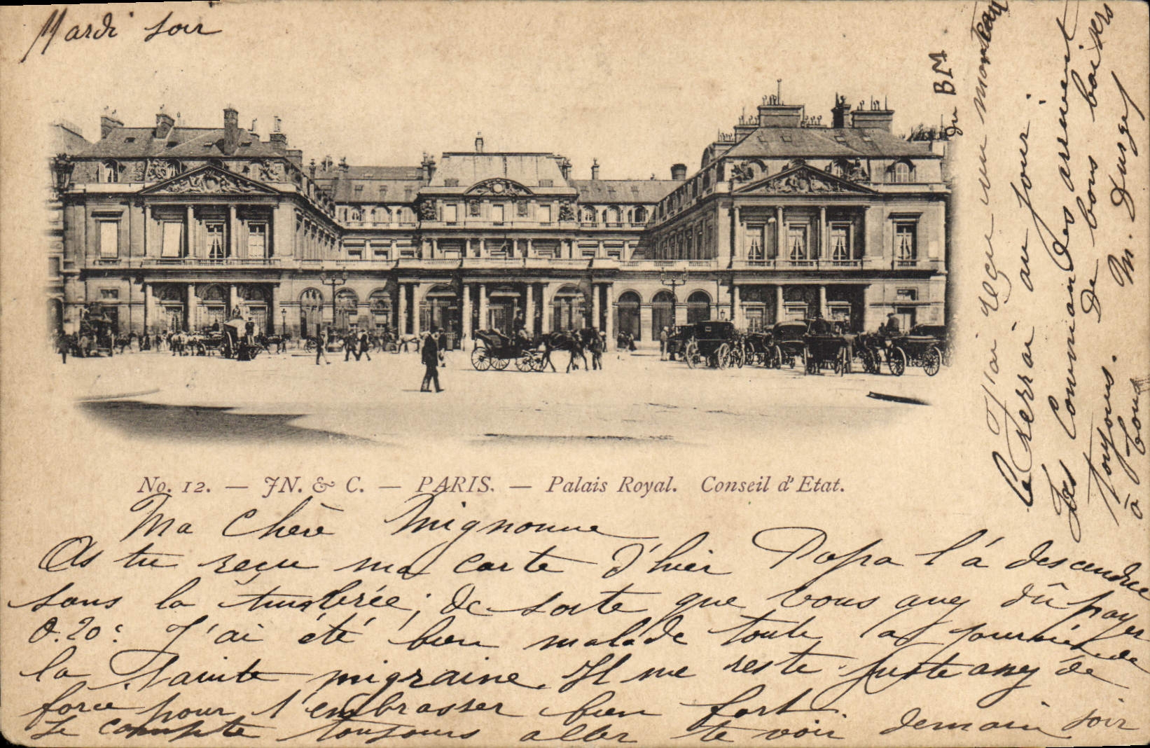 CPA Paris Palais Royal Conseil d'Etat 