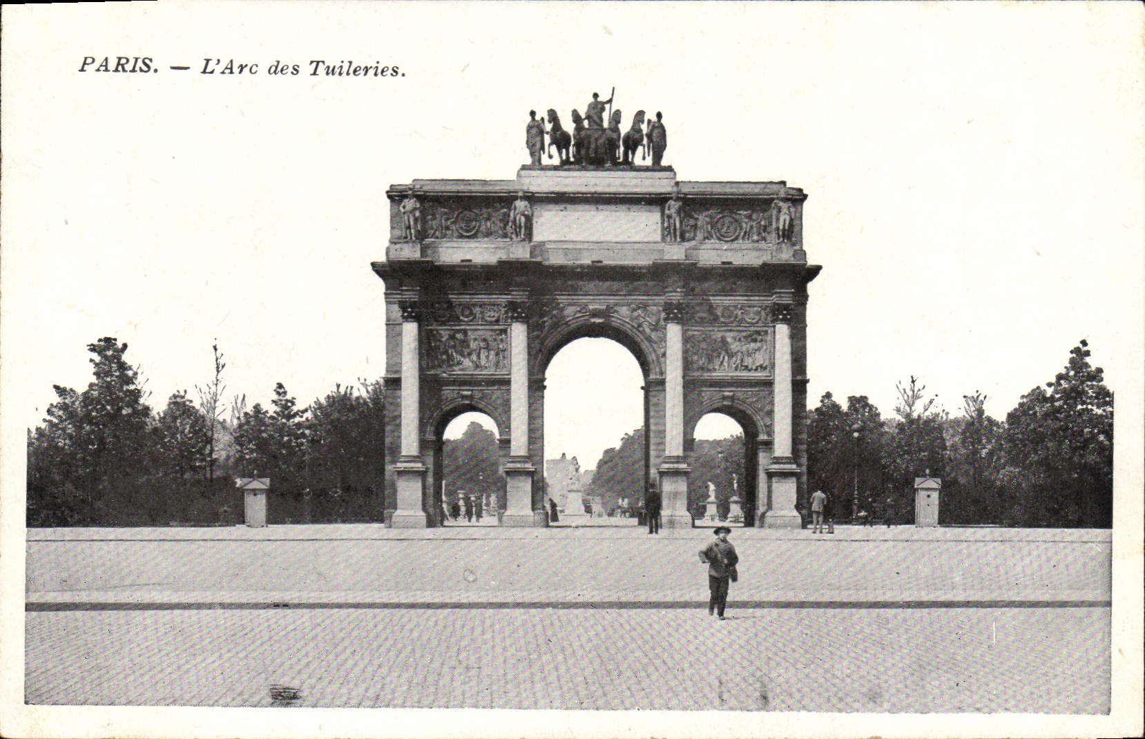 CPA Paris L'Arc des Tuileries 