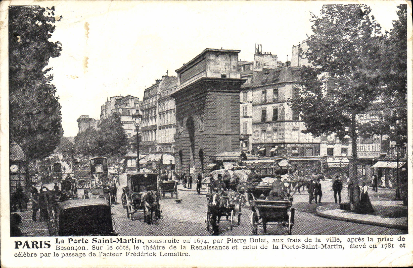 CPA Paris La Porte Saint Martin 