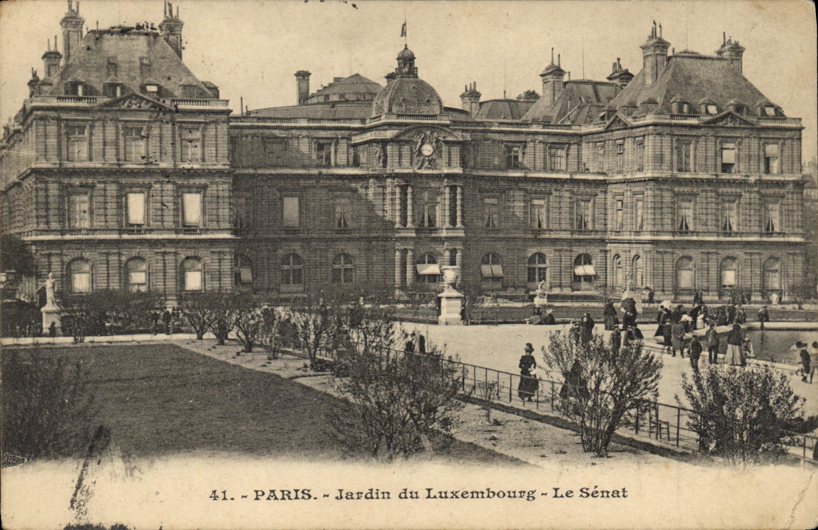 CPA Paris Jardin du Luxembourg le Senat 
