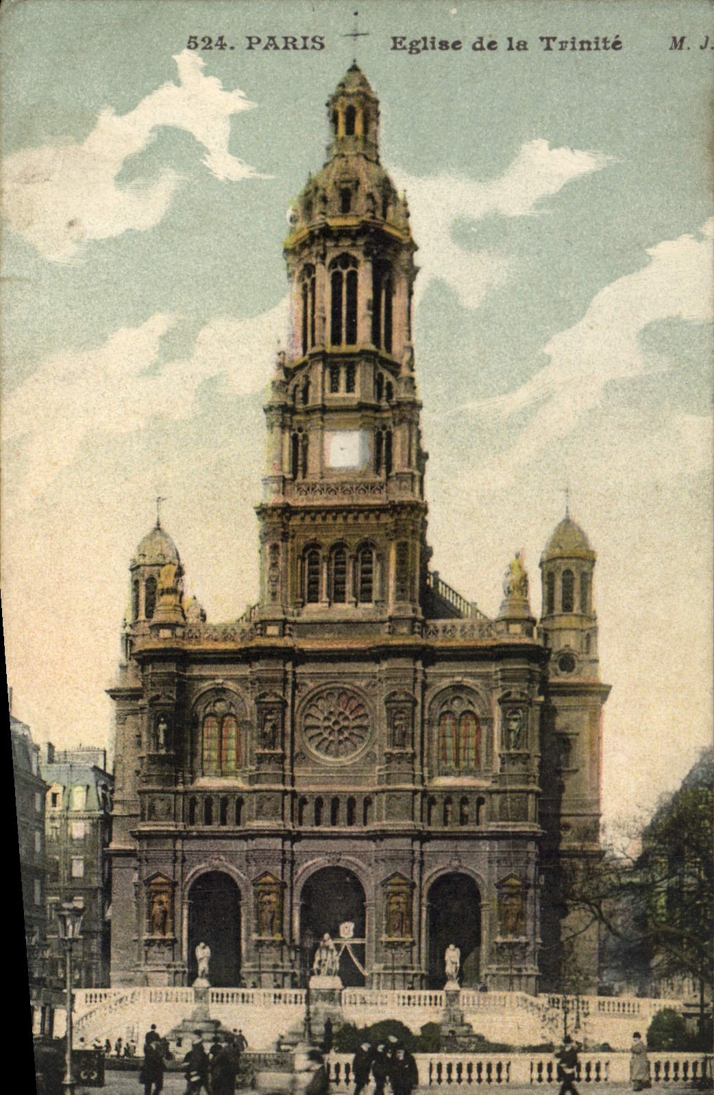 CPA Paris Eglise de la Trinite 