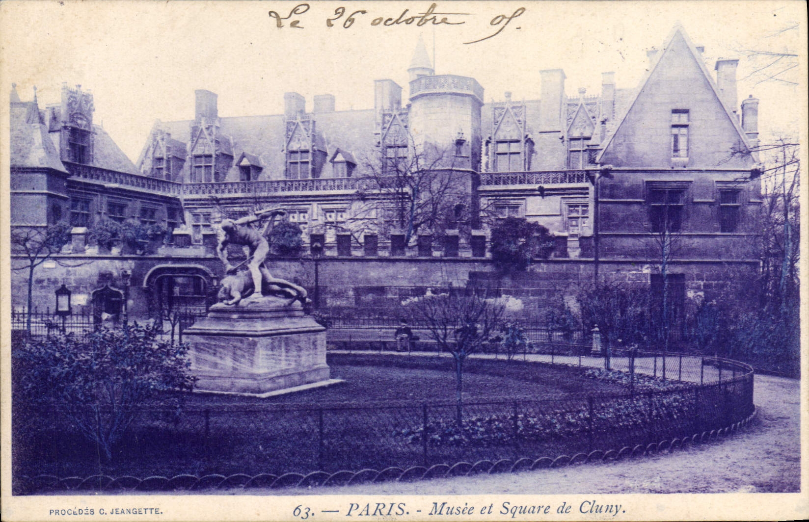 CPA Paris Musee et Square de Cluny 