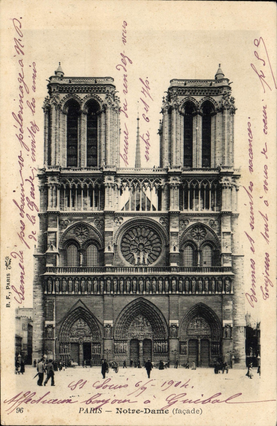 CPA Paris Notre Dame Facade