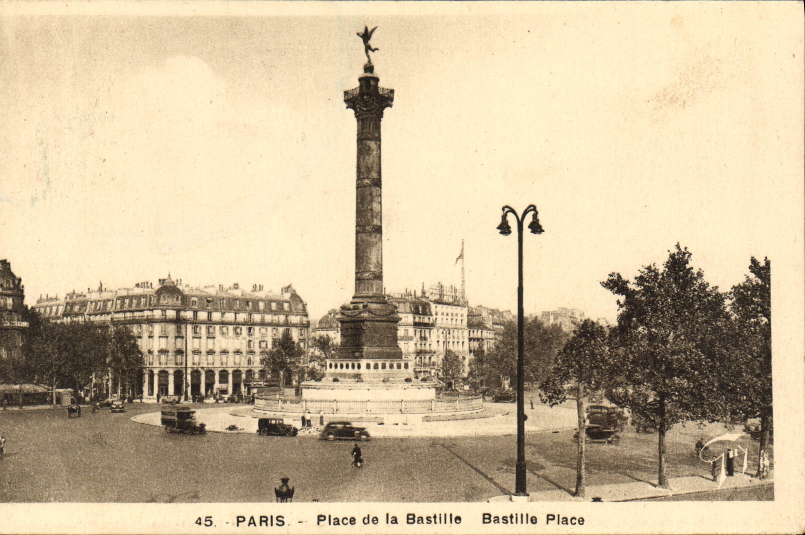 CPA Paris Place de la Bastille 