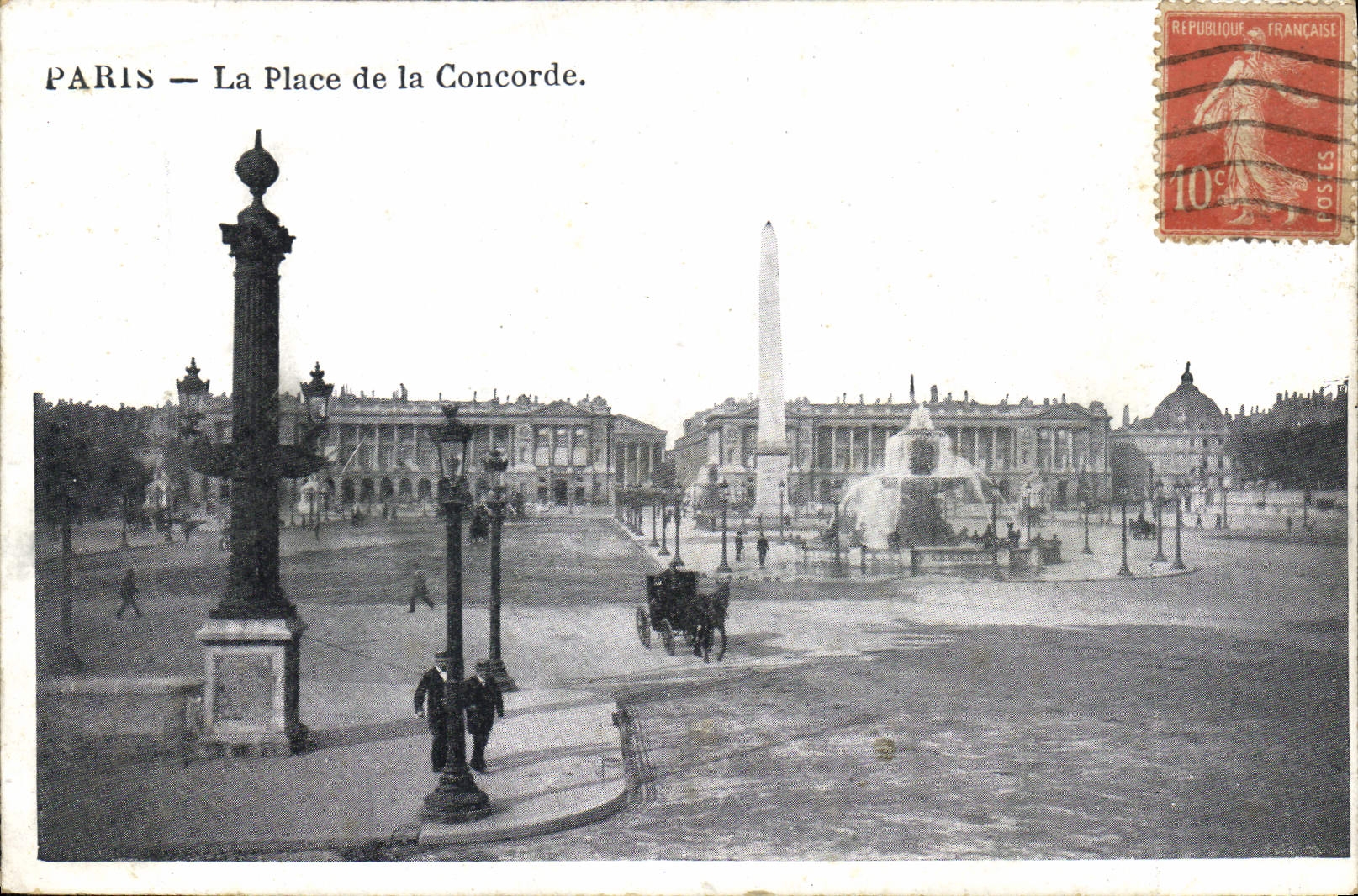 CPA Paris la place de la Concorde 