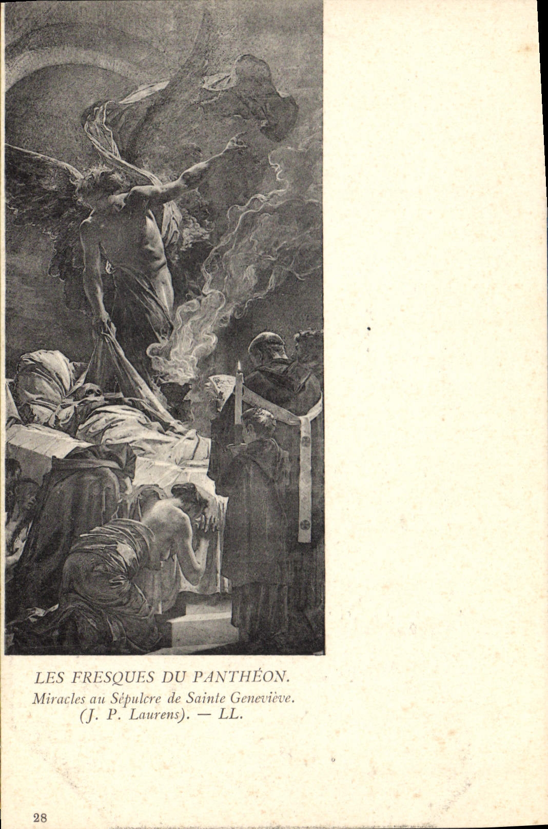 CPA Les Fresques du Pantheon Miracles au Sepulcre de Sainte Genevieve 