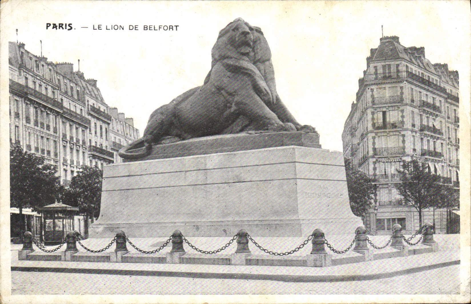 CPA Paris Le Lion de Belfort 