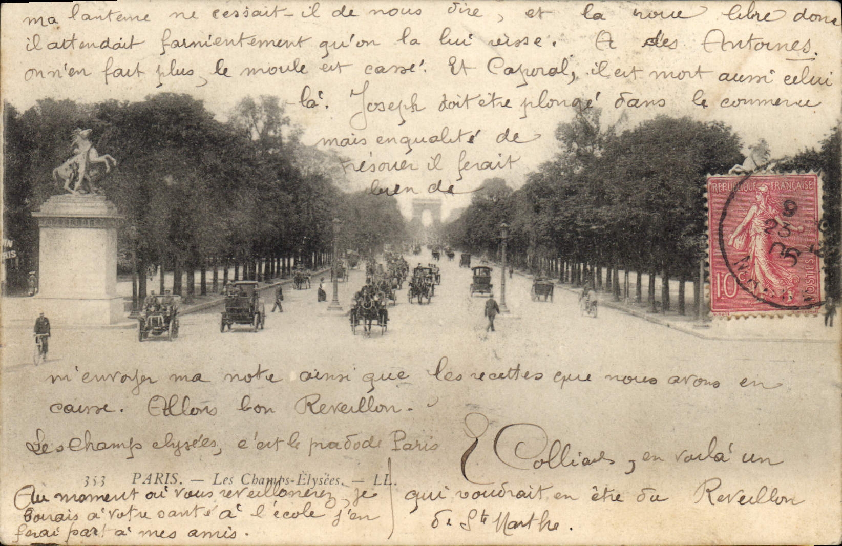 CPA Paris Les Champs Elysees 