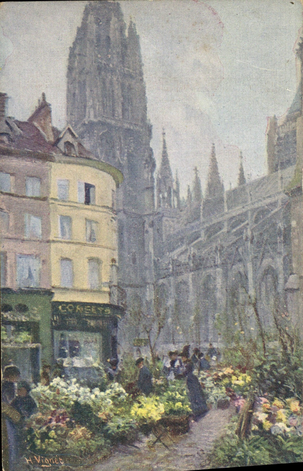 CPA Rouen pittoresque Marche de la Calende 