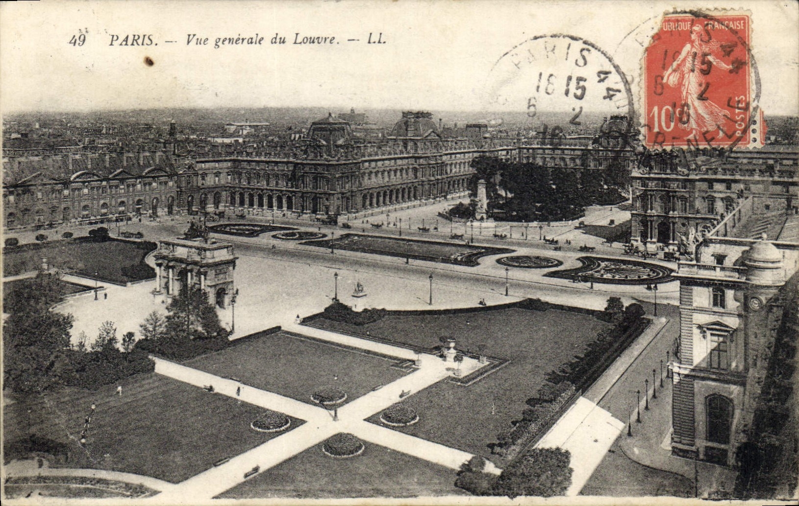 CPA Paris Vue generale du Louvre 