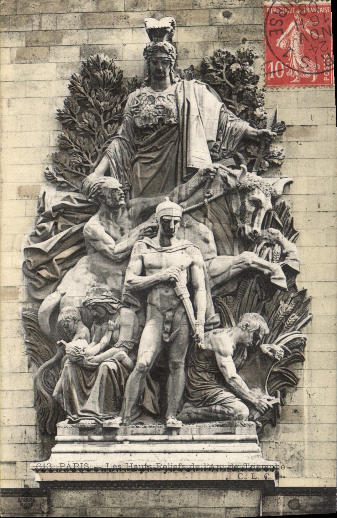 CPA Paris Les Hauts Reliefs de l'Arc de Triomphe 