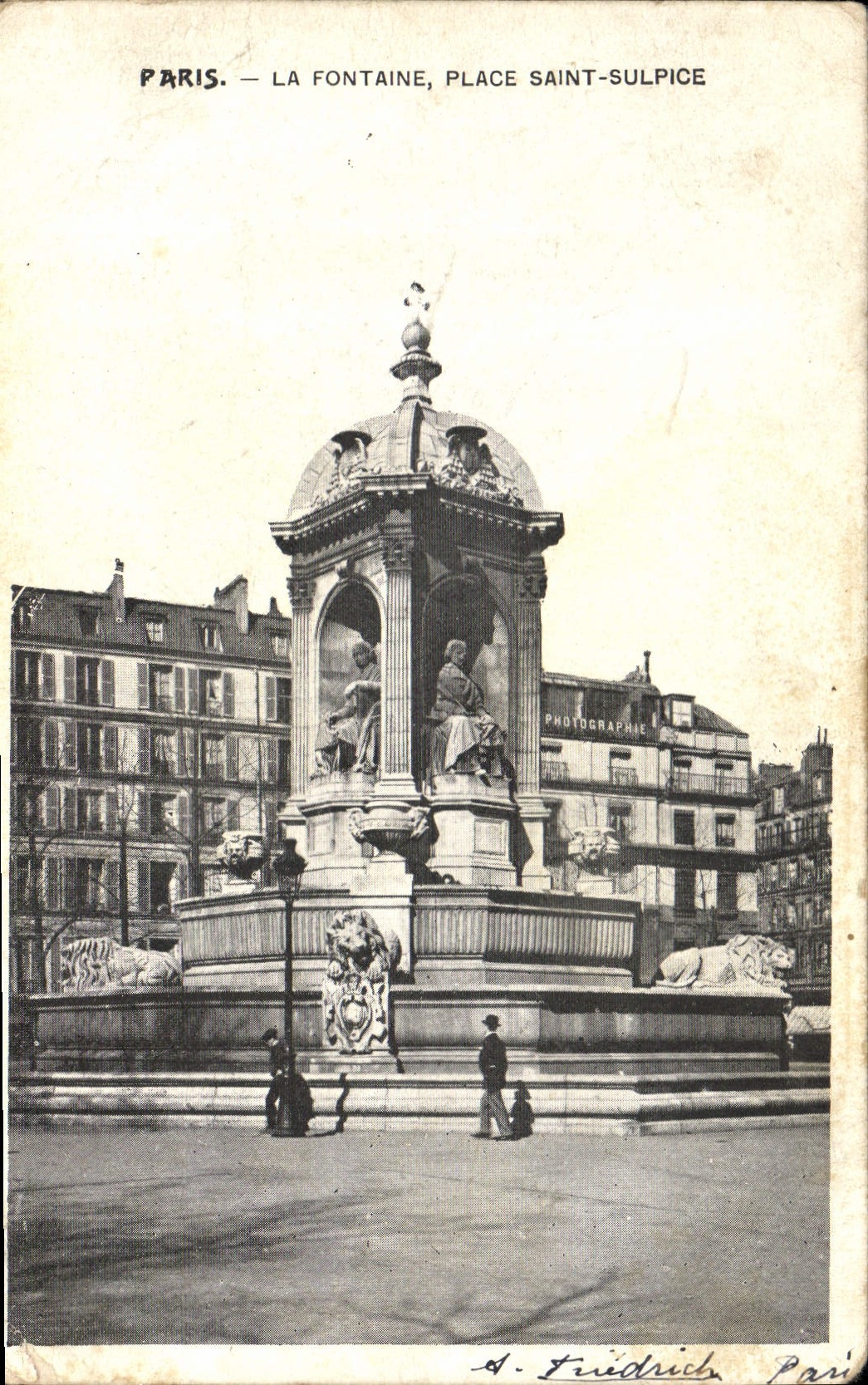 CPA Paris La Fontaine Place Saint Sulpice