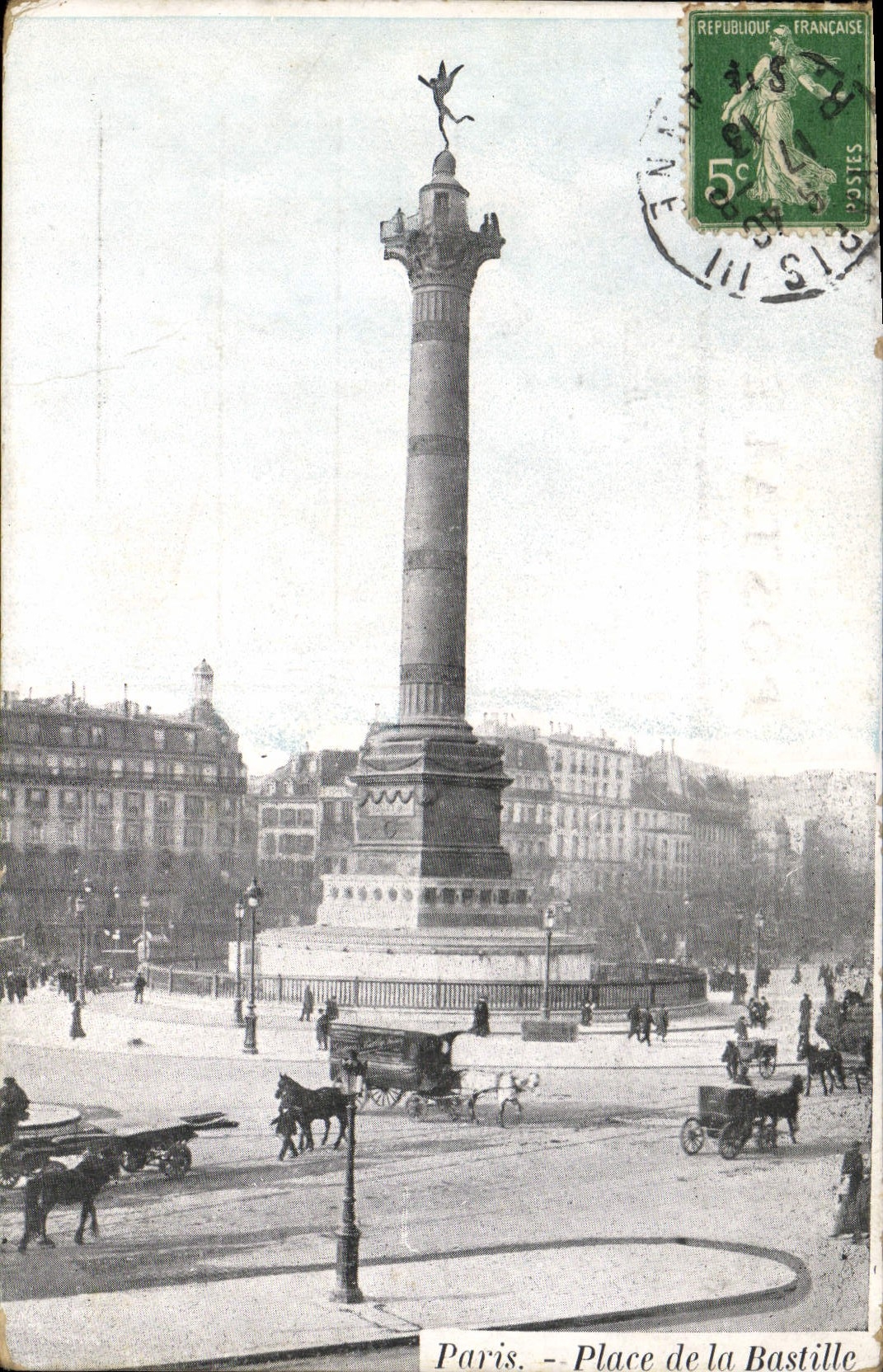CPA Paris Place de la Bastille 