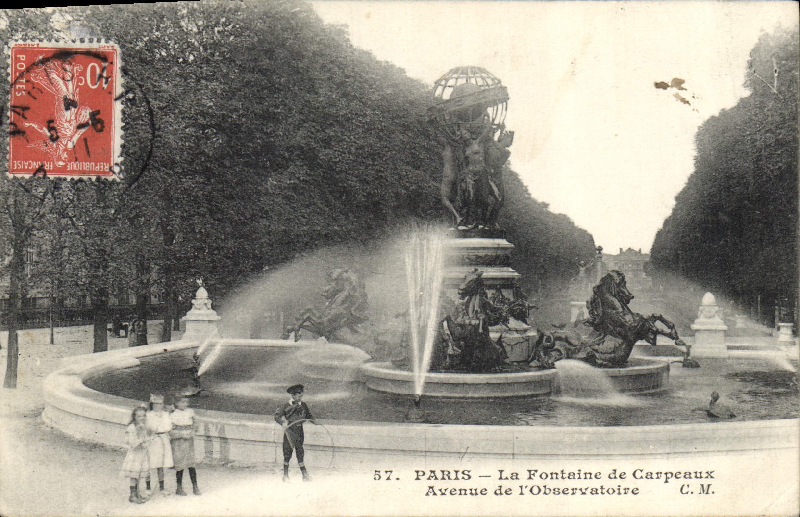 CPA Paris La Fontaine de Carpeaux Avenue de l'Observatoire
