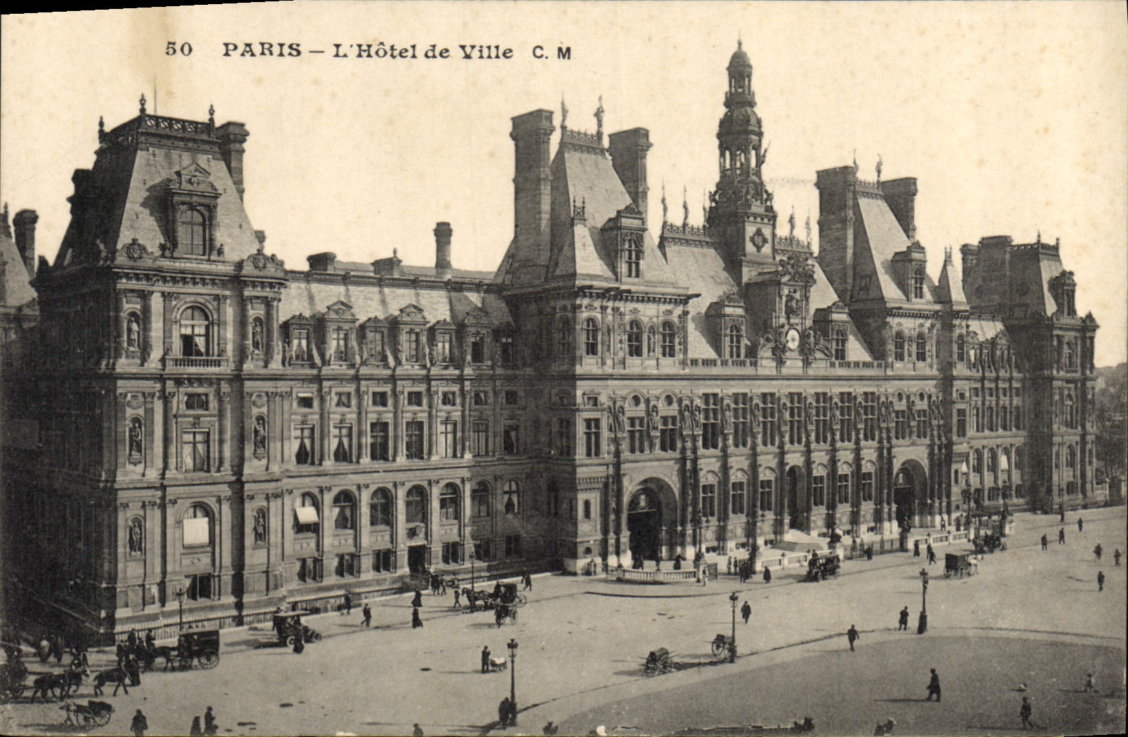 CPA Paris L'Hotel de Ville