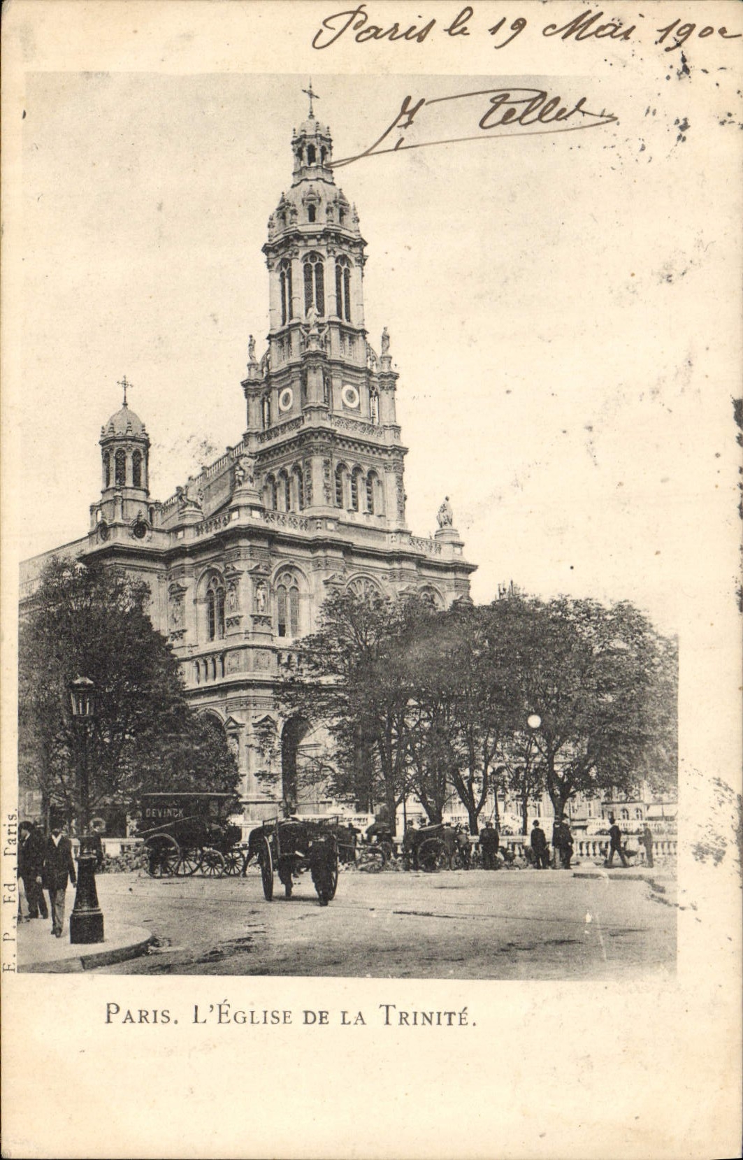 CPA Paris L'Eglise de la Trinite 