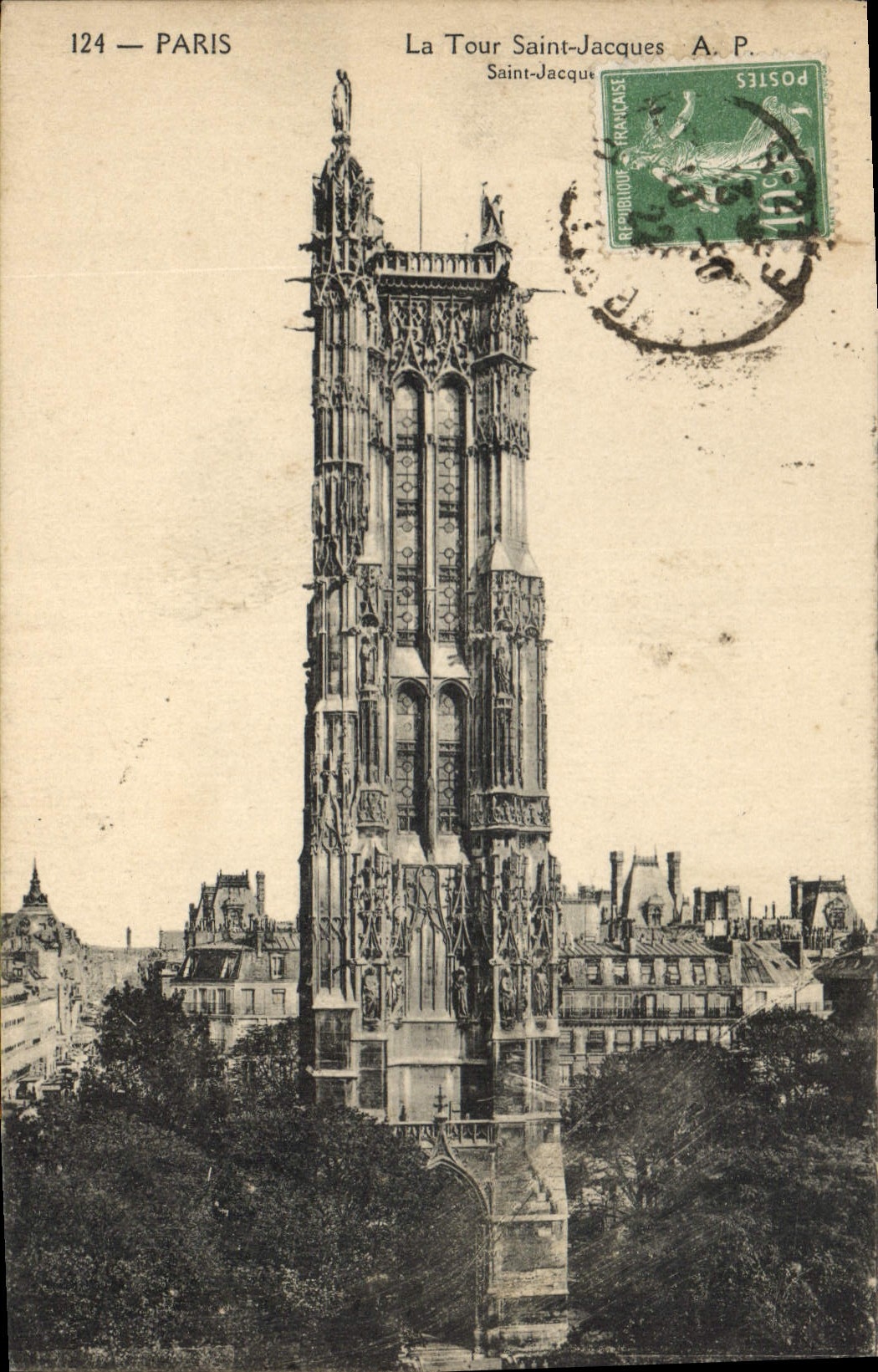 CPA Paris La Tour Saint Jacques 
