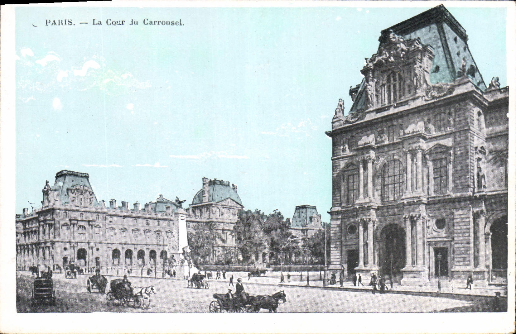 CPA Paris La Cour du Carrousel 